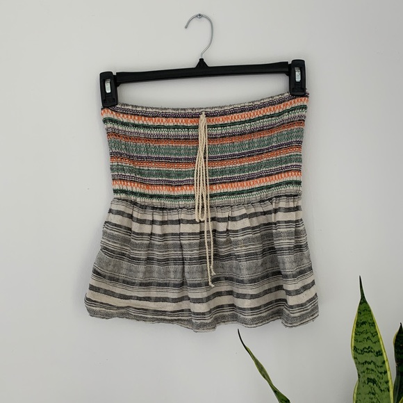 Strapless peplum summer top - Picture 1 of 2